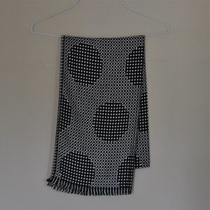 WHBM Black & White Polka Dot Scarf